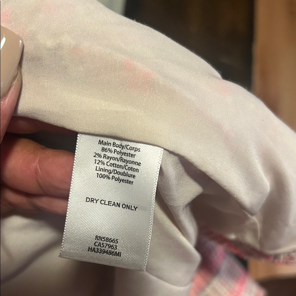 Halogen Women's Blazer in Pink and Cream Plaid - Picture 6 of 6